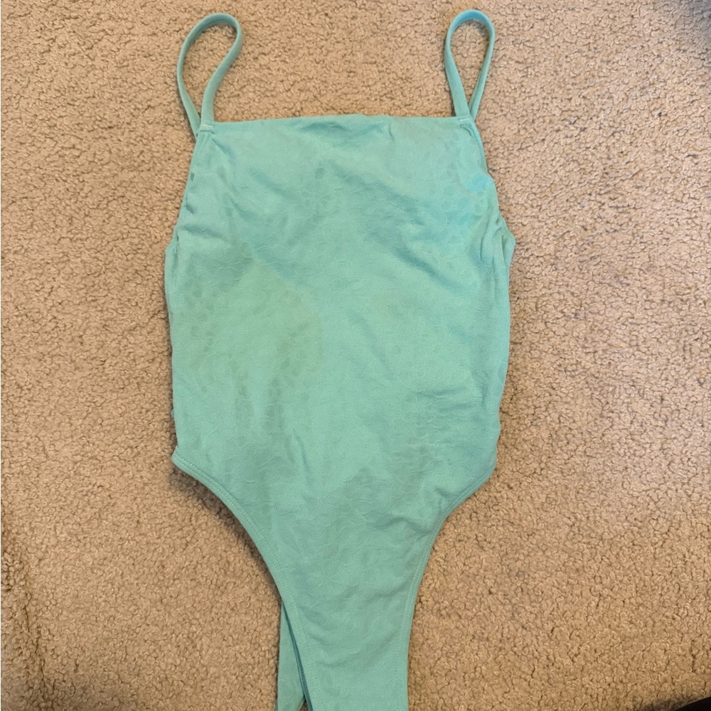 Mint Green/aqua One-Piece Swimsuit
